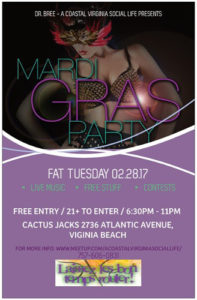 5th Annual Mardi Gras Party "Fat Tuesday" @ Cactus Jack's Southwest Grill | Virginia Beach | Virginia | United States